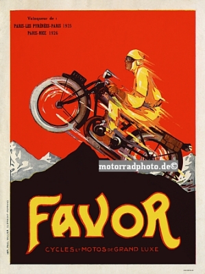 Favor Motorrad Plakat 1927               fav-po01