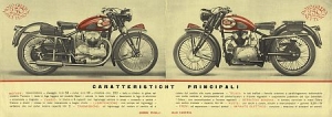 Gilera Motorcycle  Brochure Typ Nettuno 250  4 Pages 1948 gile-p48