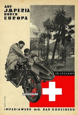 Imperia Rheingold Motorrad Werbung 1930  imp-w303