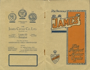 James Motorrad Katalog 1919