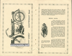 James Motorrad Katalog 1919