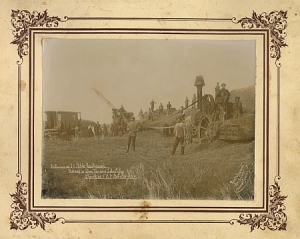 Threshing maschine Foto 1915 Argentinien   lw-f01