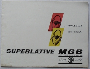 MGB Prospekt 16 Seiten 1962  mg-op62
