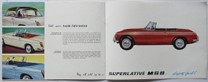 MGB Prospekt 16 Seiten 1962  mg-op62