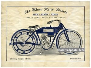 Miami Motorrad Poster Motorbicycle 1908  mia-po01