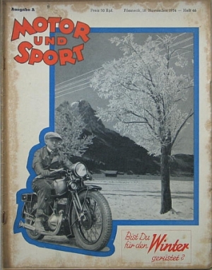 Motor und Sport Zeitschrift Heft 46 Nov. 1934 mus-h46