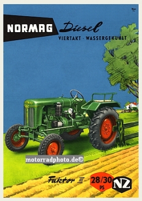 Normag Schlepper Plakat  Entwurf 1956 norm-po01-56