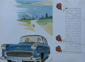 Opel Automobil Prospekt Olypmia 1957  op-op572