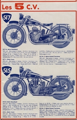 Peugeot Motorrad Prospekt 12 Seiten 1934 peu-p34