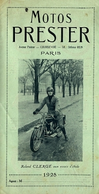 Prester Motorcycle Brochure 2 Pages 1928 pres-p28