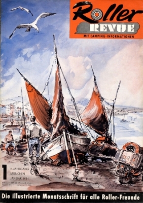 Roller Revue Scooter Magazin Issue 1 January 1954