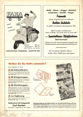 Roller Revue Zeitschrift Heft 12 Dezember 1954