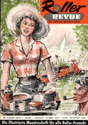 Roller Revue Scooter Magazin Issue 7 Juli 1954