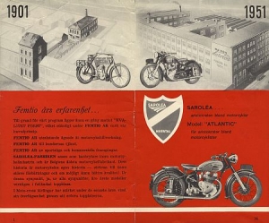 Sarolea Motorrad Prospekt 16 Seiten 1951 sar-p51