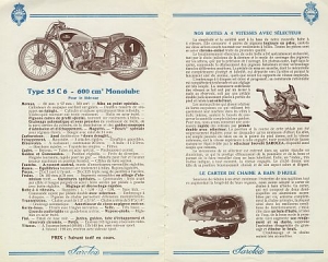 Sarolea Motorcycle Brochure 12 Pages 1935 sar-p35