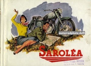 Sarolea Motorrad Prospekt 16 Seiten 1955 sar-p55