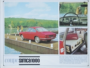 Simca Automobil Brochure 1964  sim-op641