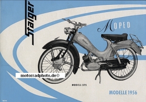 Staiger Moped Prospekt 4 Seiten 1956 staig-p56