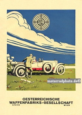 Steyr Automobil Plakat Entwurf 1922 stey-po02