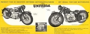 Universal Motorrad Prospekt  1948