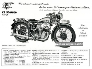 UT Motorrad Prospekt 8 Seiten  1937 ut-p37