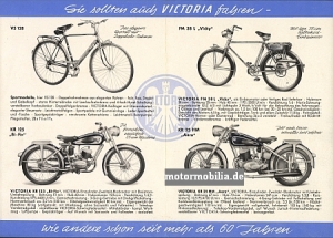 Victoria Motorcycle Brochure  1951/52