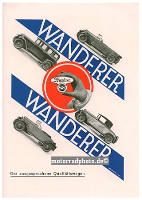 Wanderer Automobil Plakat Entwurf 1929 wa-po03