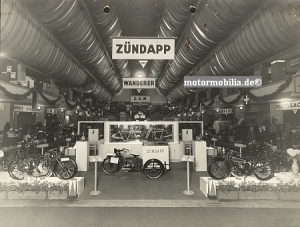 Zündapp Motorrad Foto Zündapp Stand auf  IAA 1928