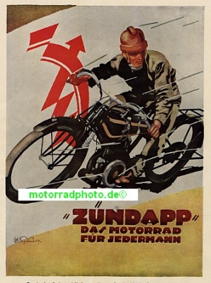 Zuendapp motorcycle poster 1925  z-po03