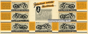 Zuendapp Motorrad Prospekt  1937