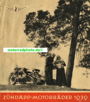 Zuendapp Motorrad Prospekt  1939