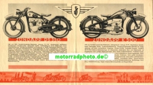 Zuendapp Motorrad Prospekt  1939