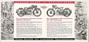 Zuendapp Motorrad Prospekt 1952