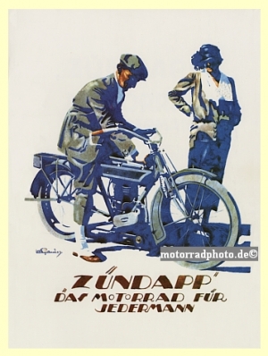 Zuendapp motorcycle poster 1923  z-po07