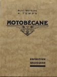 Motobecane Motorrad Bedienungsanleitung 4 Takt Modelle 1933 mobe-bdl33